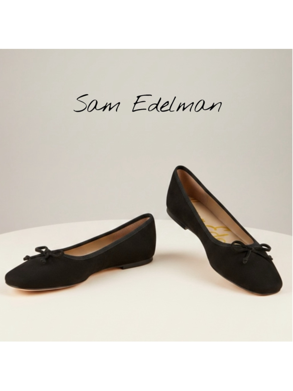 Sam Edelman NIB Ballet Flats Shoes Black velvet Size 7